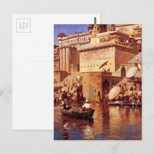 Op de Benares door Edwin Lord Weeks Briefkaart (Voorkant / Achterkant)