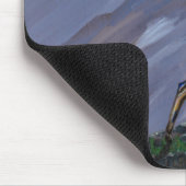 Op de berg blijven met moonlight - Abstracte verf Muismat (Hoek)