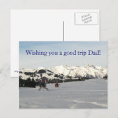 Op de besneeuwde hoogten! briefkaart (Voorkant / Achterkant)