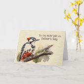 Op de BESTE DAD op Vaderdag Kaart (Gele Bloem)