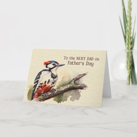 Op de BESTE DAD op Vaderdag Kaart (Voorkant)