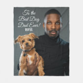 Op de beste maatfoto van de hond vader ooit fleece deken (Voorkant)