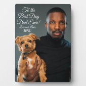 Op de beste maatfoto van de hond vader ooit fotoplaat (voorkant)