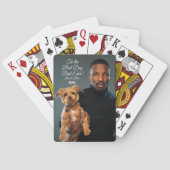 Op de beste maatfoto van de hond vader ooit pokerkaarten (Achterkant)