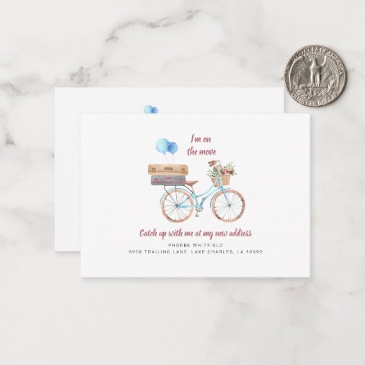 Op de Beweging de Nieuwe Verkeer van de Waterverf  Notitiekaartje (Voorkant / Achterkant in situ)