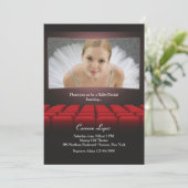 Op de Big Screen Photo Invitation Kaart (Staand voorkant)