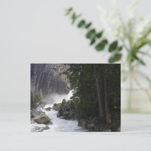 Op de bodem van Josemite-Herfsten Briefkaart (Staand voorkant)