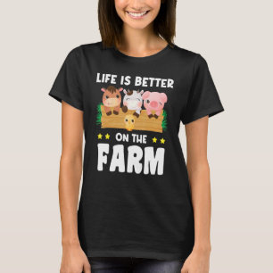 Op De Boerderij Dier Land Boer T-shirt