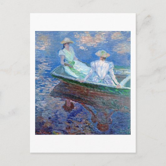 Op de boot, Monet Briefkaart (Voorkant)