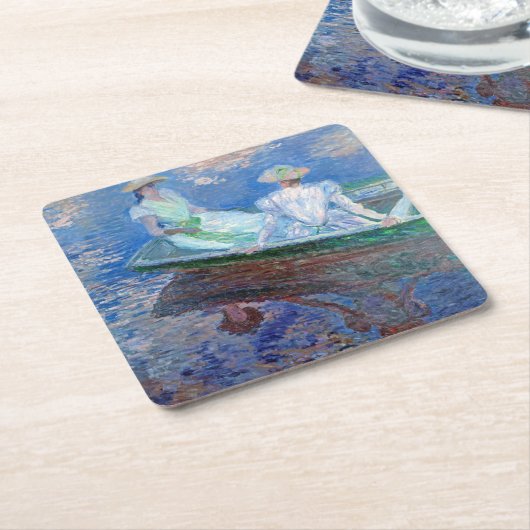 Op de boot, Monet Kartonnen Onderzetters (Schuin)