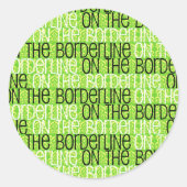 Op de Borderline Sticker (Voorkant)