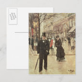 Op de Boulevard Briefkaart (Voorkant / Achterkant)