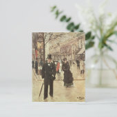 Op de Boulevard Briefkaart (Staand voorkant)