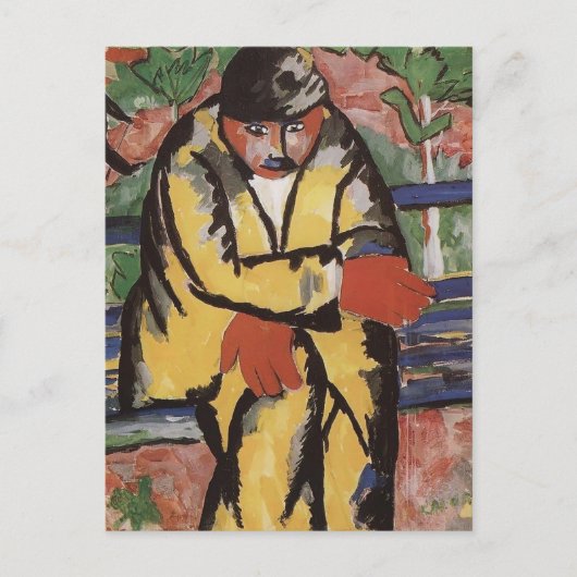 Op de Boulevard door Kazimir Malevich Briefkaart (Voorkant)