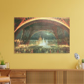 Op de boulevard van de Champs de Mars Canvas Afdruk (Insitu (Woonkamer))