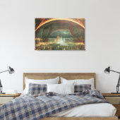 Op de boulevard van de Champs de Mars Canvas Afdruk (Insitu (Slaapkamer))