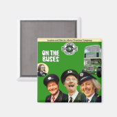 Op de bussen vierkante koelkast magneet (Voorkant / Achterkant)