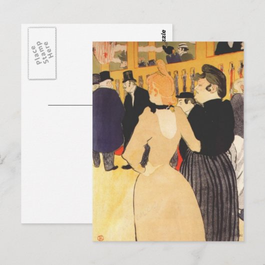 Op de Cabaret Briefkaart (Voorkant / Achterkant)