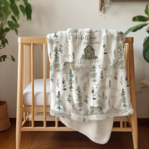 Op de Cabin   Familienaam Wilderness Blanket Sherpa Deken