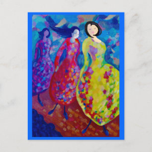 Op de catwalk briefkaart