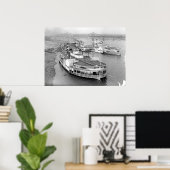 Op de Cincinnati Levee 1905 Poster (Thuiskantoor)