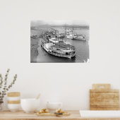 Op de Cincinnati Levee 1905 Poster (Keuken)