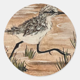 Op de coulisticker ronde sticker