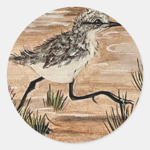 Op de coulisticker ronde sticker