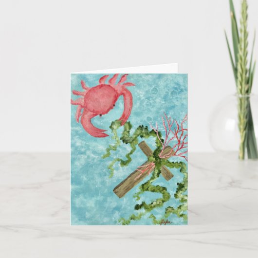 Op de cross notecards houden notitiekaartje (Voorkant)