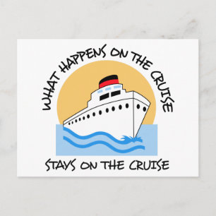 Op de cruise briefkaart