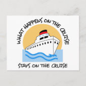 Op de cruise briefkaart (Voorkant)