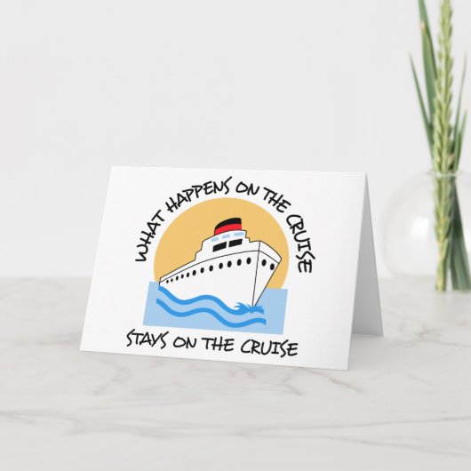 Op de cruise kaart (Voorkant)