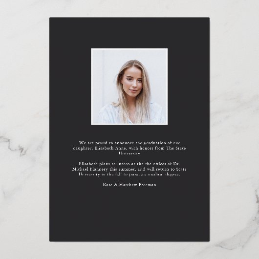 Op de curve | Aankondiging Afstuderen Folie (Achterkant)