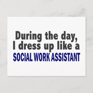 Op de dag dat ik de assistent voor sociaal werk op briefkaart