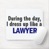 Op de dag dat ik dress als een advocaat. muismat (Met muis)