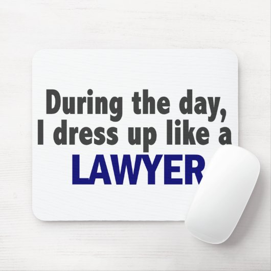 Op de dag dat ik dress als een advocaat. muismat (Met muis)