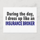 Op de dag dat ik dress als een verzekeringsagent.. briefkaart (Voorkant)