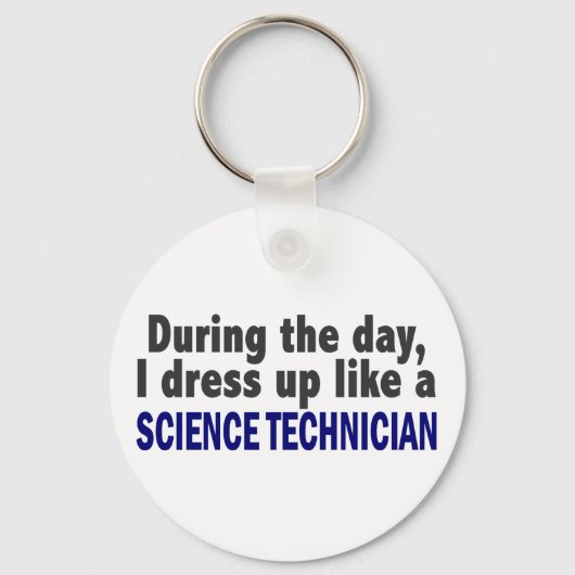 Op de dag dat ik dress als wetenschapper sleutelhanger (Voorkant)