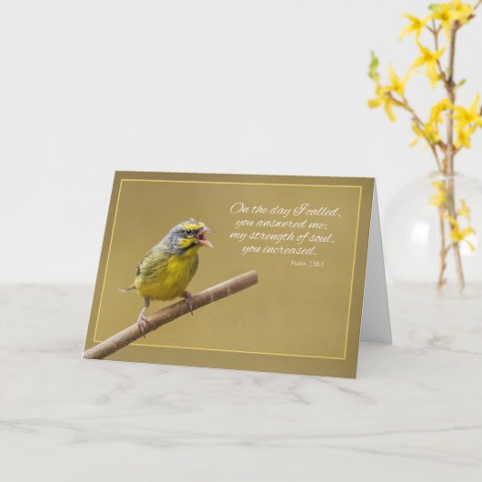 Op de dag riep u kaart (Gele Bloem)