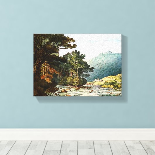 Op de Dart Wrapped Canvas druk (Insitu (Houten vloer))