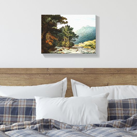 Op de Dart Wrapped Canvas druk (Insitu (Slaapkamer))