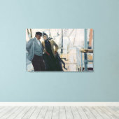 Op de doek (olie op doek) canvas afdruk (Insitu (Houten vloer))