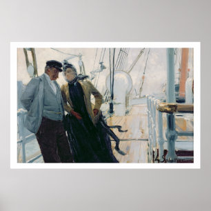 Op de doek (olie op doek) poster