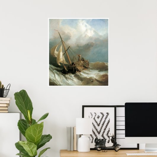 Op de Dogger Bank, Clarkson Stanfield Poster (Thuiskantoor)