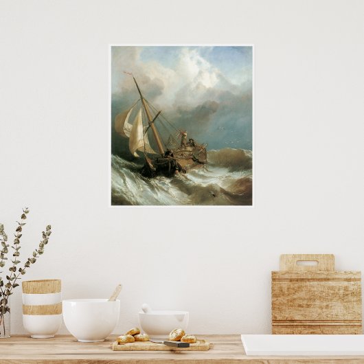 Op de Dogger Bank, Clarkson Stanfield Poster (Keuken)