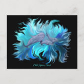 Op de Dolphin School Briefkaart (Voorkant)