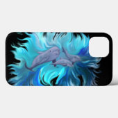 Op de Dolphin School Case-Mate iPhone Case (Achterkant (horizontaal))