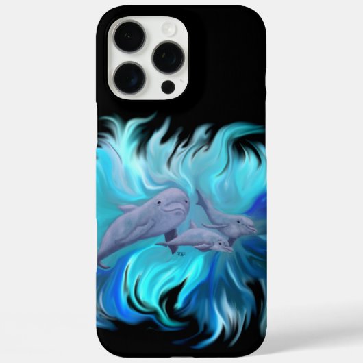 Op de Dolphin School Case-Mate iPhone Case (Achterkant)
