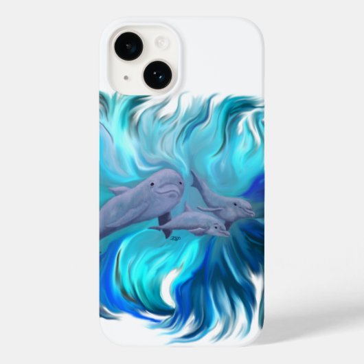 Op de Dolphin School Case-Mate iPhone Case (Achterkant)