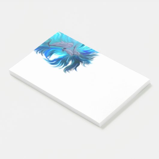 Op de Dolphin School Post-it® Notes (Schuin)